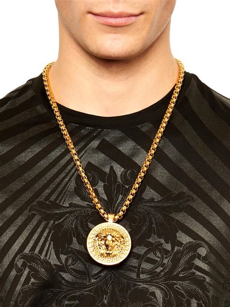 versace pendant men|Versace necklaces men's.